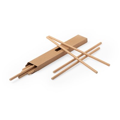 Set de pajitas biodegradables de papel con tratamiento antihumedad