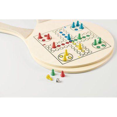 Set de palas de playa con pelota y juegos de mesa