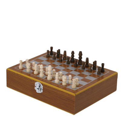 Set con Petaca Vasitos y Tablero Ajedrez