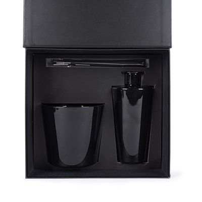 Set premium con vela y mikado aromática