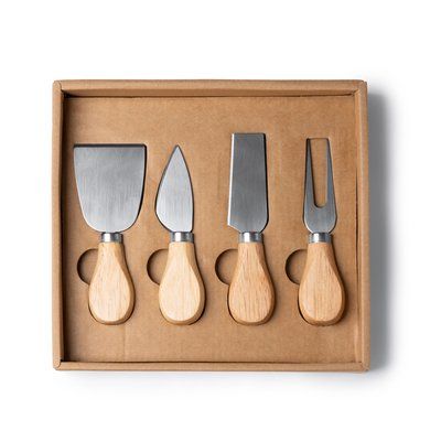 Set para queso con 4 utensilios Crudo Talla Única Adulto