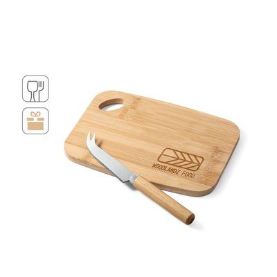 Set de Quesos Bambú y Cuchillo