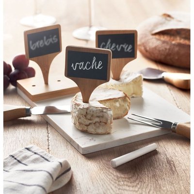 Set para Quesos con Tabla de Mármol 