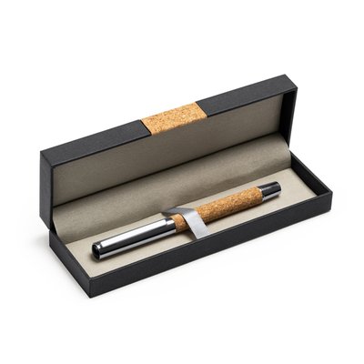 Set roller metal/corcho en estuche