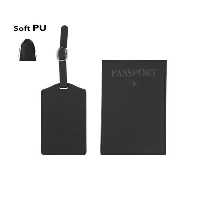 Set de viaje con funda para pasaporte
