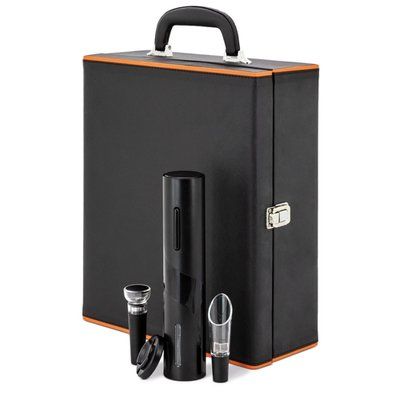 Set de vino con sacacorchos eléctrico
