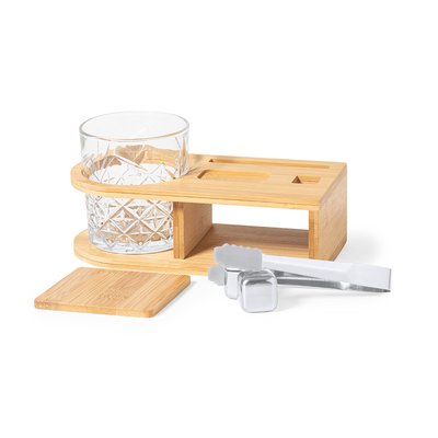 Set Whisky Calidad con Soporte y Pinzas