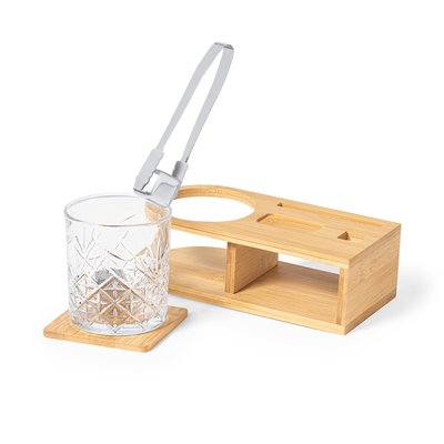 Set Whisky Calidad con Soporte y Pinzas