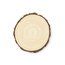 Set de 4 posavasos de madera natural Crudo