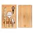 Set de bambú con accesorios para vino y queso Madera