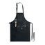 Set Barbacoa con Delantal Negro