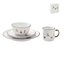 Set Desayuno Navideño de Cerámica 4pzs Blanco
