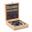 Set de vino con tablero de ajedrez Madera