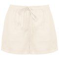 Short mujer de lino 125g Ivory M