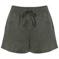 Short mujer de lino 125g Organic Khaki Xl