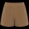 Short de rizo con bolsillos Cream Coffee S