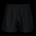 Short de rugby Black Xs