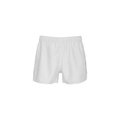 Short de rugby unisex con cintura elástica White XS