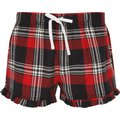 Short Tartán mujer tejido franela Red / Navy Check S