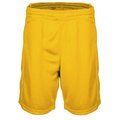 Shorts baloncesto mujer poliéster Sporty Yellow XL