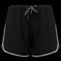 Shorts de deporte chica de algodón Black / Grey Heather Xs
