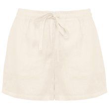 Short mujer de lino 125g Ivory Xs