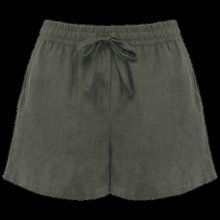 Short mujer de lino 125g Organic Khaki Xs