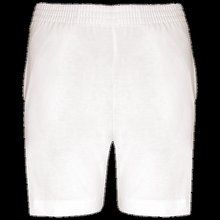 Shorts deportivos infantil de algodón White 4/6 ans
