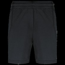Shorts equipaciones niños poliéster Black 4/6 Ans