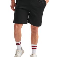 Shorts de punto jersey de algodón Black S