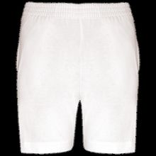 Shorts deportivos infantil de algodón White 4/6 ans