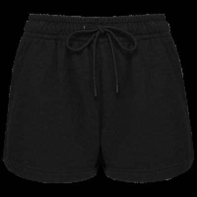 Short eco de felpa mujer Black Xs