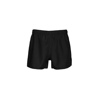 Short de rugby unisex con cintura elástica Black Xs