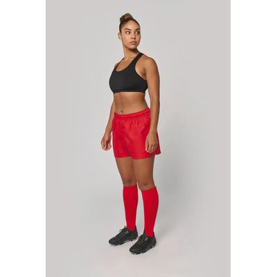 Short de rugby unisex con cintura elástica
