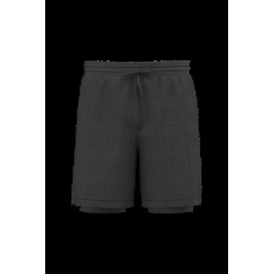 Short  2 en 1 hombre Marl Dark Grey Xxl