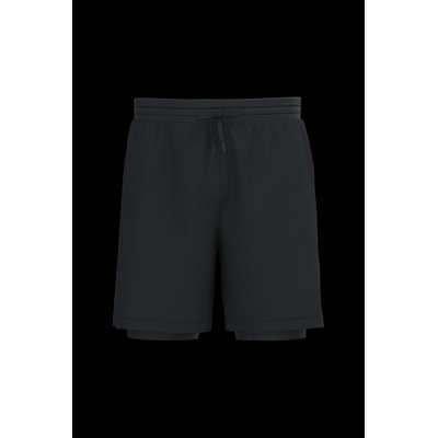 Short  2 en 1 hombre Black Xxl