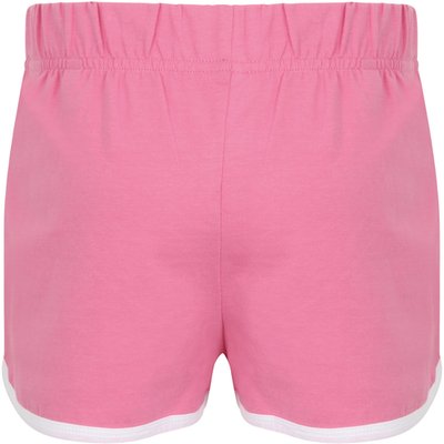 Short diseño Retro infantil algodón Bright Pink / White 5/6 Ans