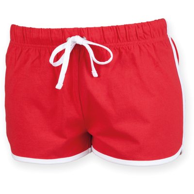 Short diseño Retro infantil algodón Red / White 11/12 Ans