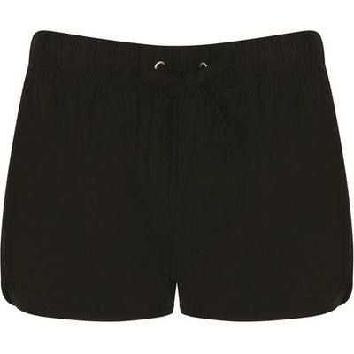Short Retro mujer algodón Black / Black Xl