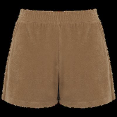 Short de rizo con bolsillos Cream Coffee XL