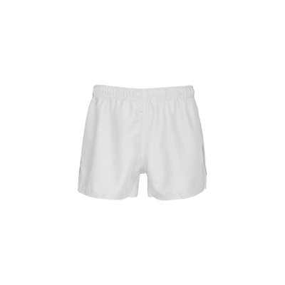 Short de rugby unisex con cintura elástica White XS