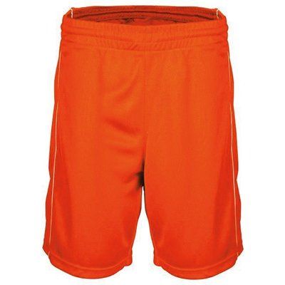 Shorts baloncesto mujer poliéster Naranja XS