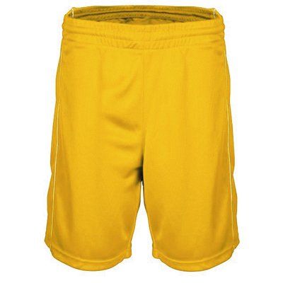Shorts baloncesto mujer poliéster Sporty Yellow XL