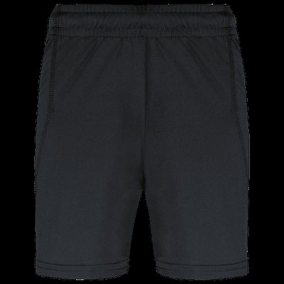 Shorts equipaciones niños poliéster Black 8/10 ans