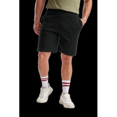 Shorts de punto jersey de algodón Black XL