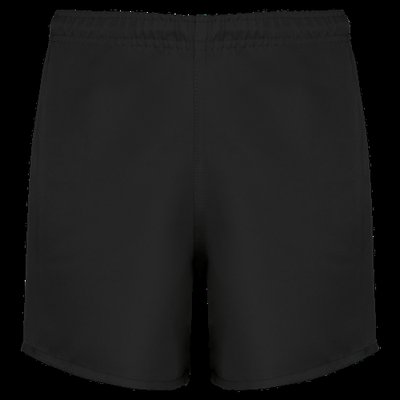 Shorts de rugby niño con cintura elástica Black 6/8 Ans