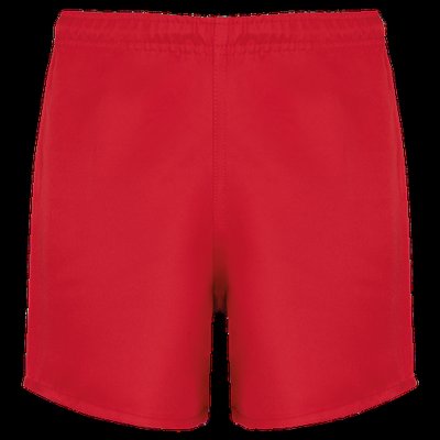 Shorts de rugby niño con cintura elástica Sporty Red 12/14 ans
