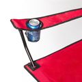 Silla plegable con apoyabrazos y soporte para bebida