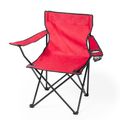 Silla plegable con apoyabrazos y soporte para bebida