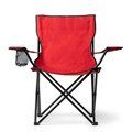 Silla plegable con soporte para bebida Rojo Talla Única Adulto